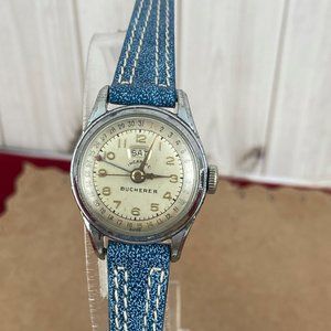 Bucherer Mechanical Hand Wind Day-Date Vintage Working Watch